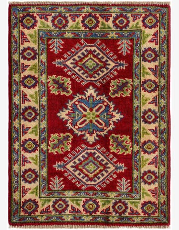 2' 2 x 3' 2 Hand Knotted Kazak Rug