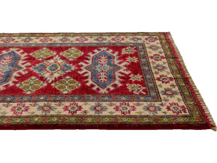 2' x 3' 1 Hand Knotted Kazak Rug