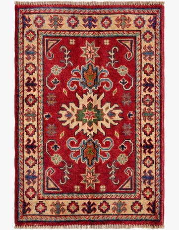 2' x 3' Hand Knotted Kazak Rug