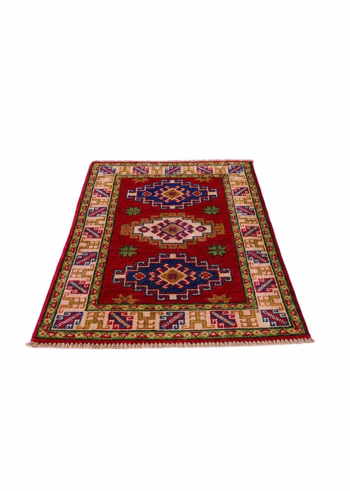 1' 11 x 2' 11 Hand Knotted Kazak Rug