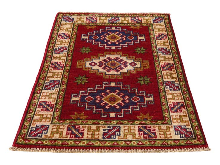 Detail image of 1' 11 x 2' 11 Hand Knotted Kazak Rug