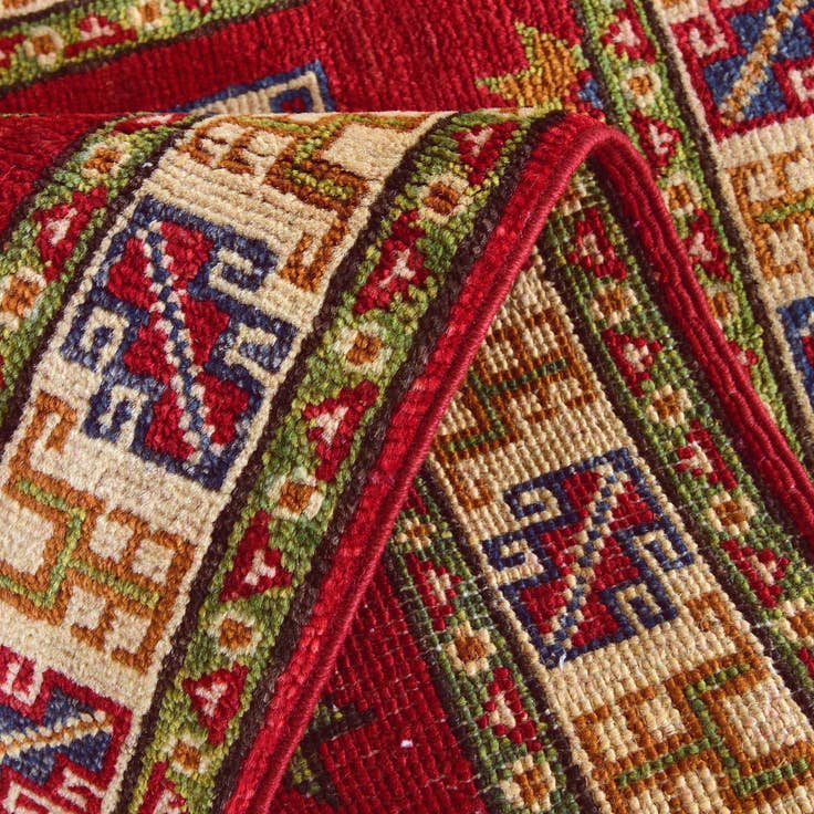 Detail image of 1' 11 x 2' 11 Hand Knotted Kazak Rug