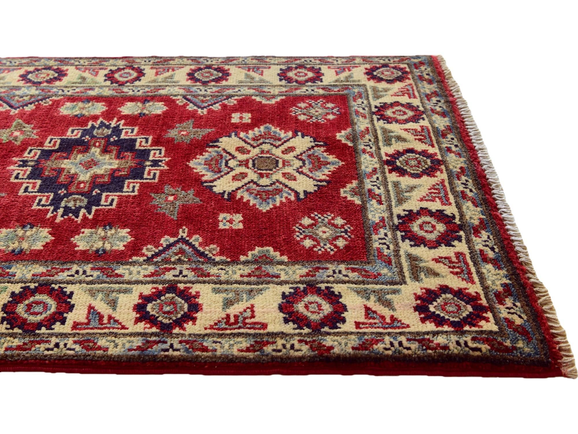 2' x 3' Hand Knotted Kazak Rug