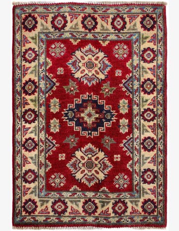 2' x 3' Hand Knotted Kazak Rug