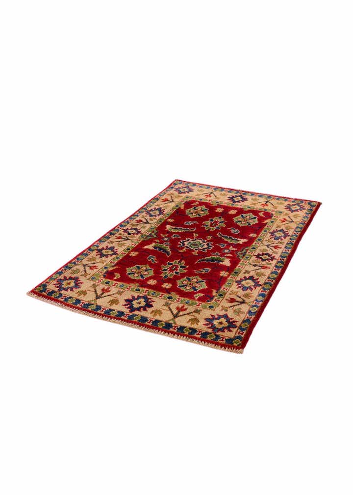 2' x 3' 2 Hand Knotted Kazak Rug