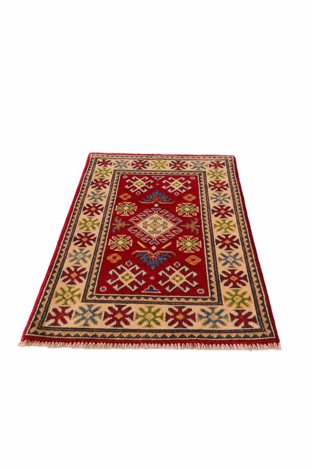 Detail image of 1' 11 x 3' 3 Hand Knotted Kazak Rug