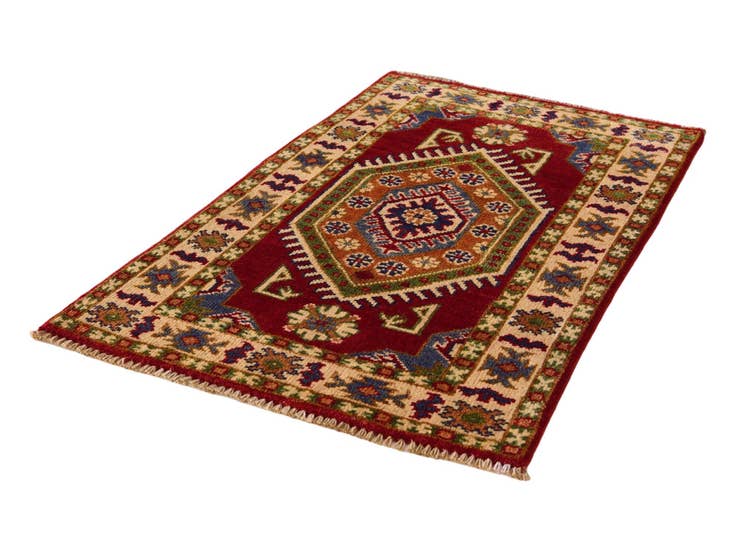 Detail image of 2' x 3' 2 Hand Knotted Kazak Rug
