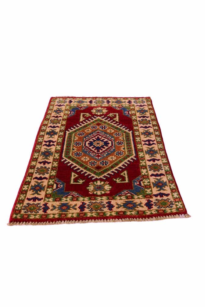 2' x 3' 2 Hand Knotted Kazak Rug