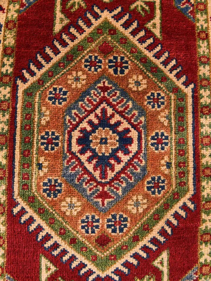 2' x 3' 2 Hand Knotted Kazak Rug