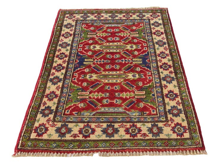 Detail image of 1' 11 x 3' 2 Hand Knotted Kazak Rug