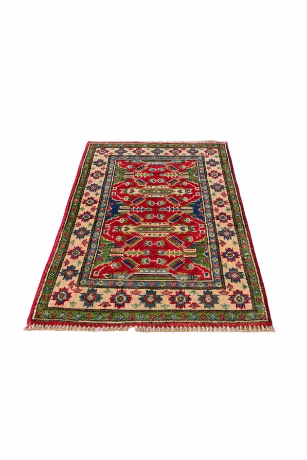 Detail image of 1' 11 x 3' 2 Hand Knotted Kazak Rug