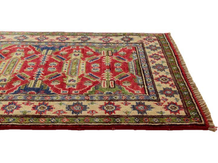 1' 11 x 3' 2 Hand Knotted Kazak Rug