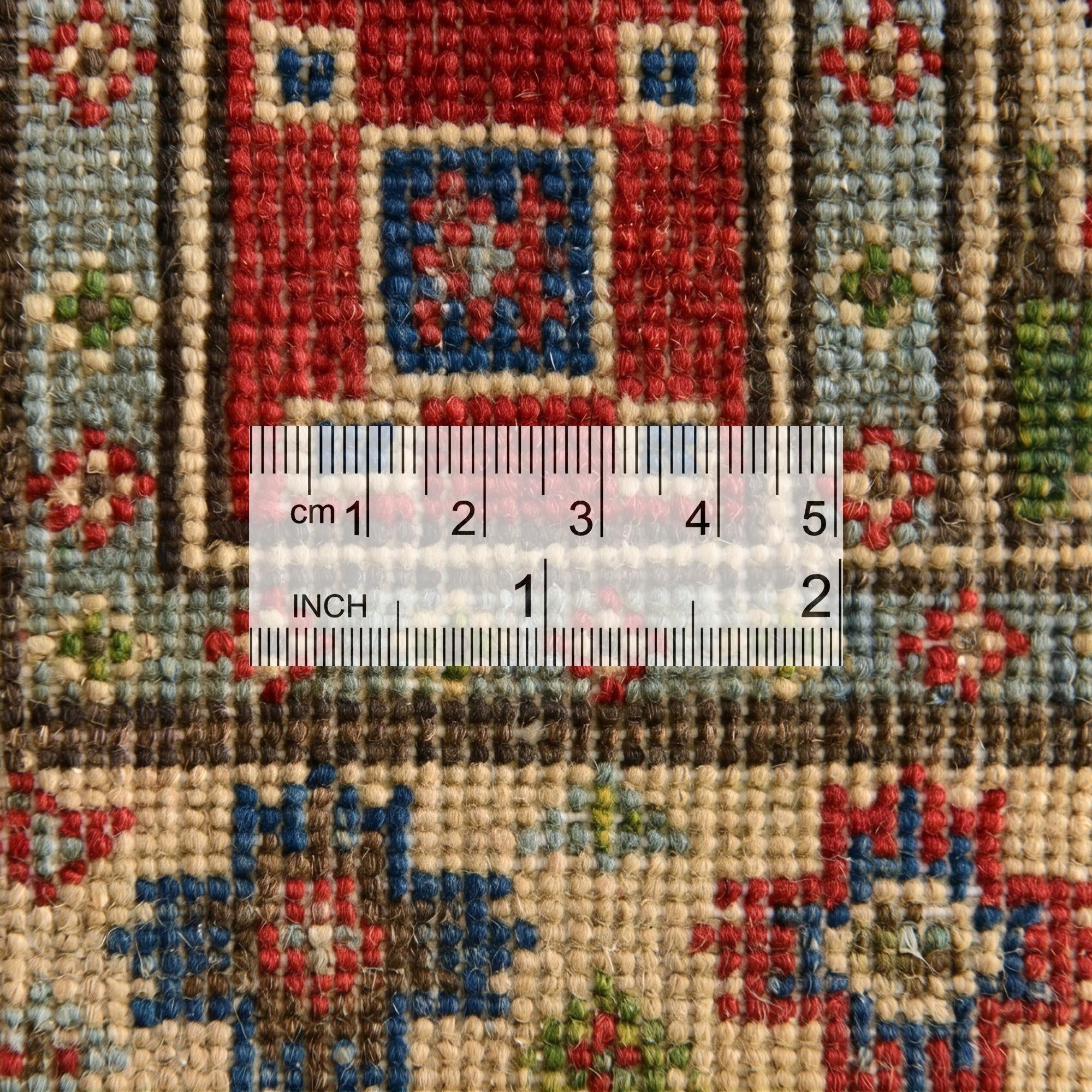 1' 11 x 3' 2 Hand Knotted Kazak Rug