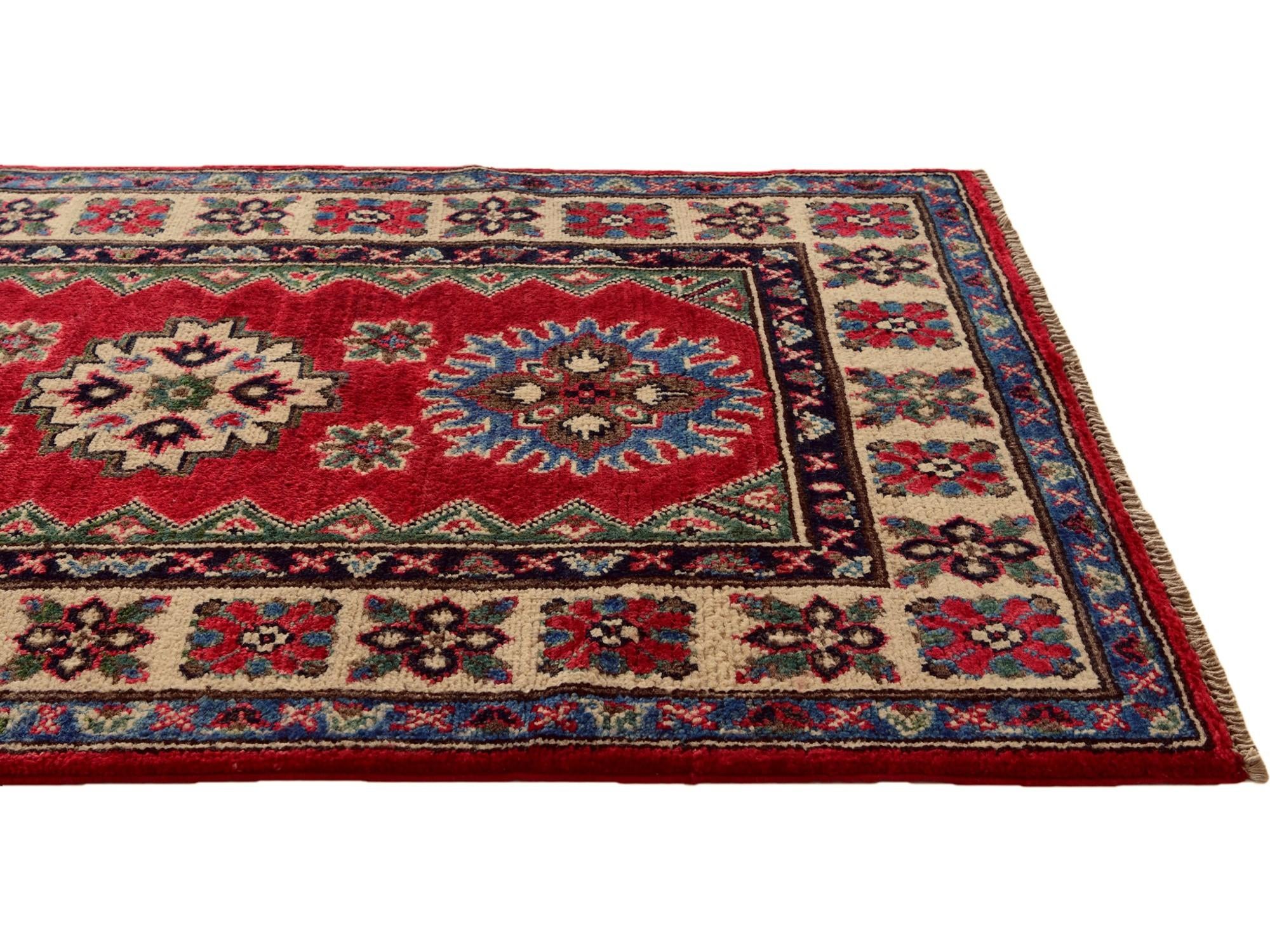 2' 7 x 4' 3 Hand Knotted Kazak Rug