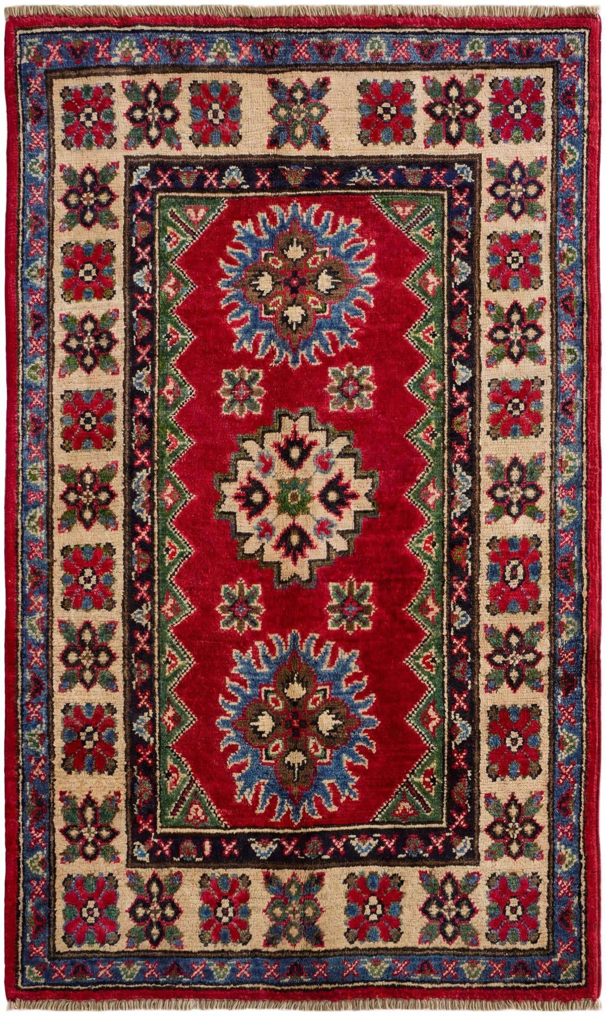 2' 7 x 4' 3 Hand Knotted Kazak Rug