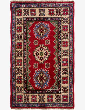 2' 7 x 4' 3 Hand Knotted Kazak Rug