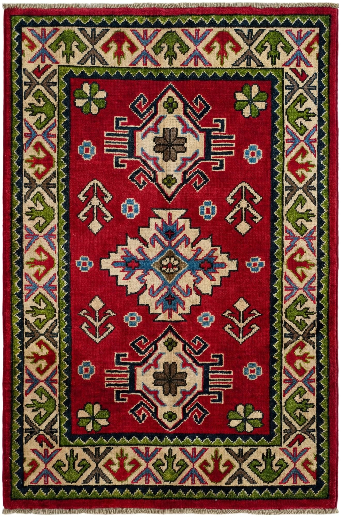 2' 8 x 4' 2 Hand Knotted Kazak Rug