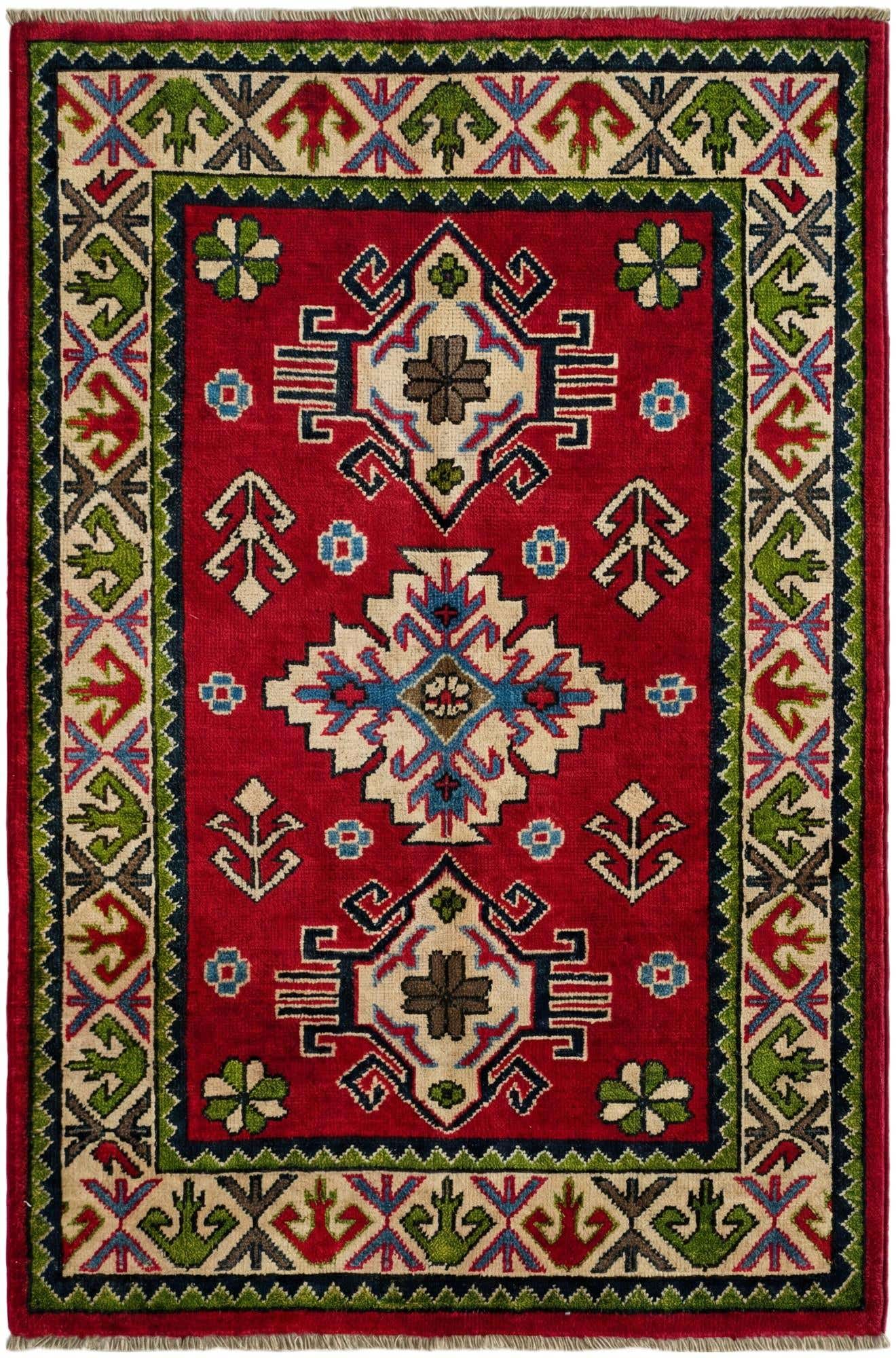 2' 8 x 4' 2 Hand Knotted Kazak Rug