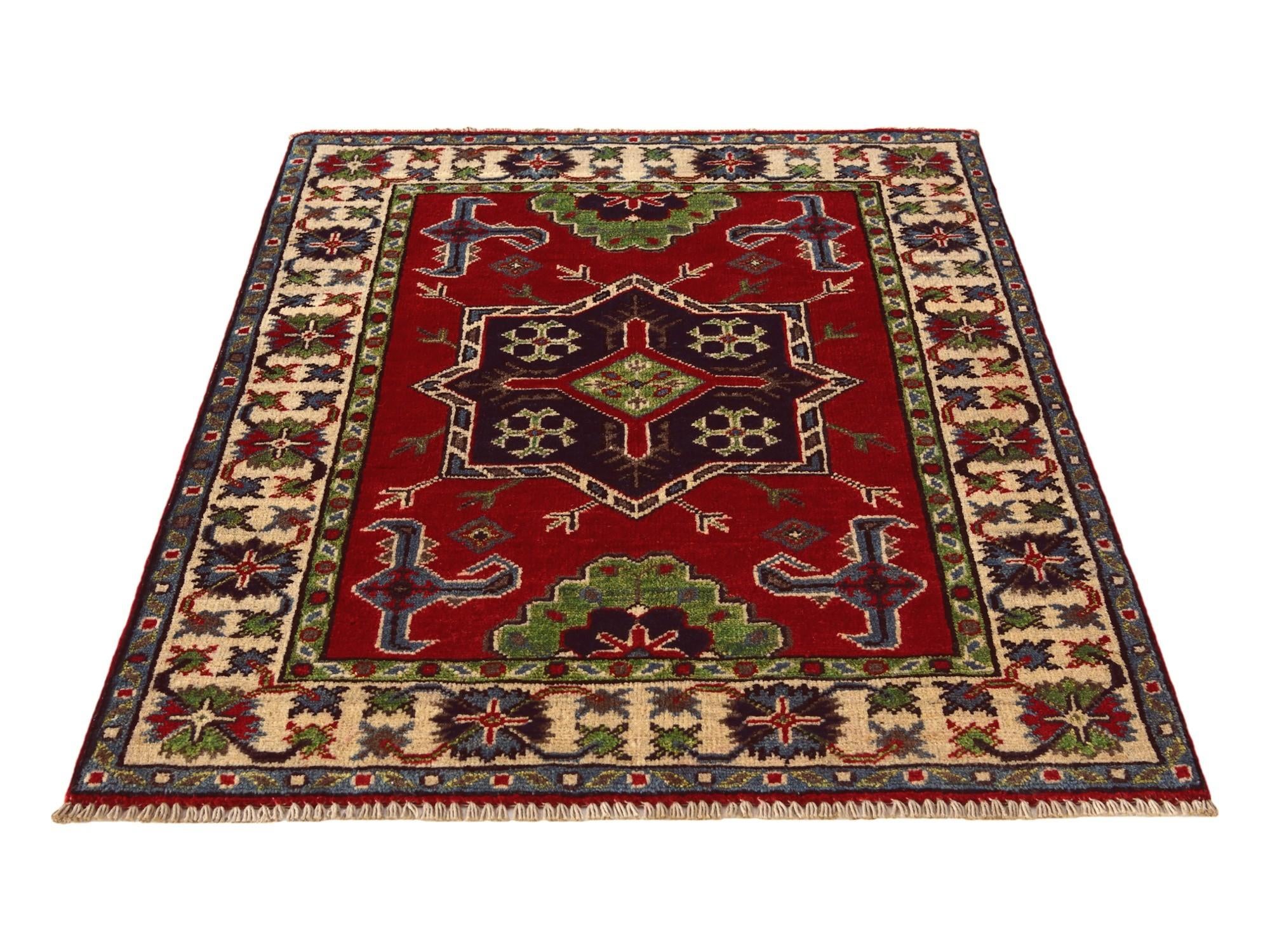 2' 9 x 3' 8 Hand Knotted Kazak Rug