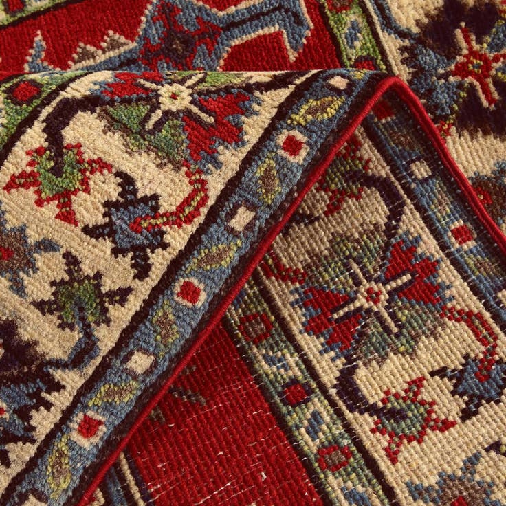 Detail image of 2' 9 x 3' 8 Hand Knotted Kazak Rug