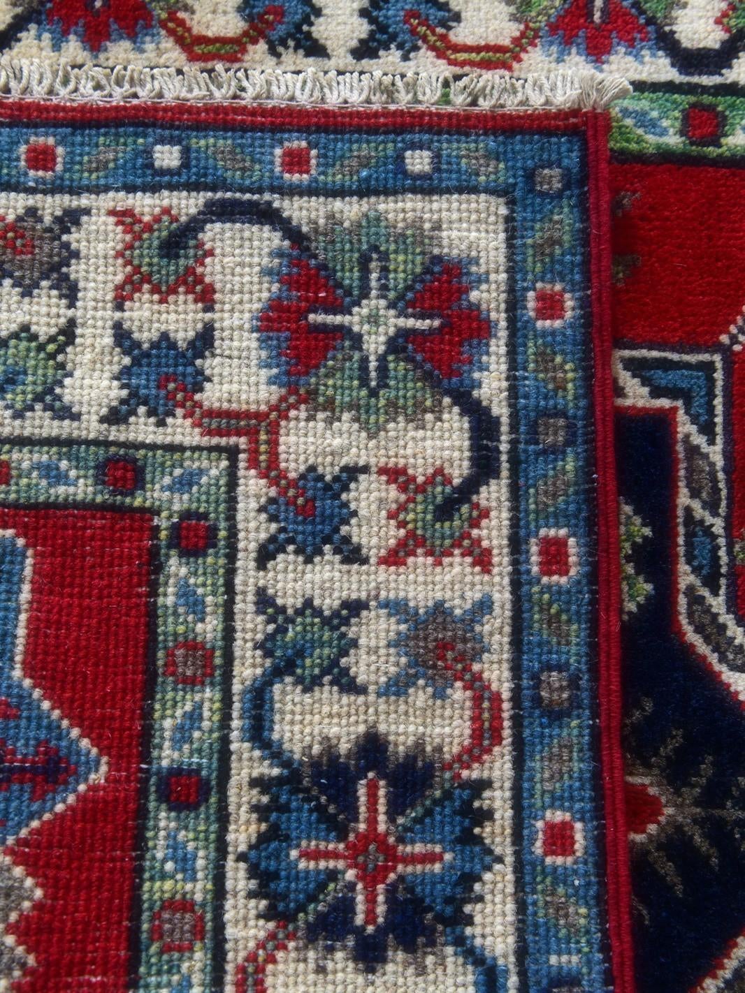 Detail image 12 of 12: 2' 9 x 3' 8 Hand Knotted Kazak Rug