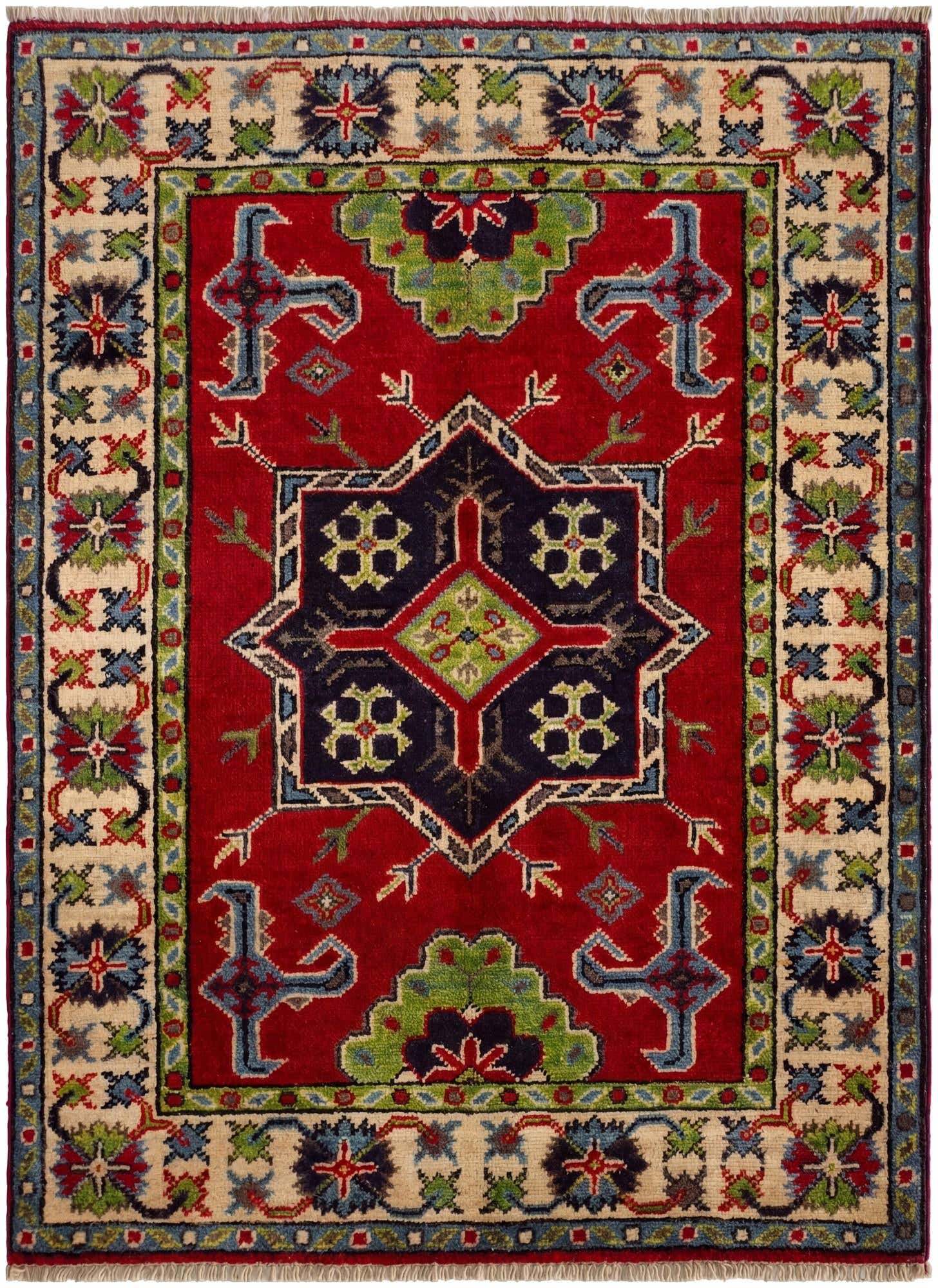 2' 9 x 3' 8 Hand Knotted Kazak Rug