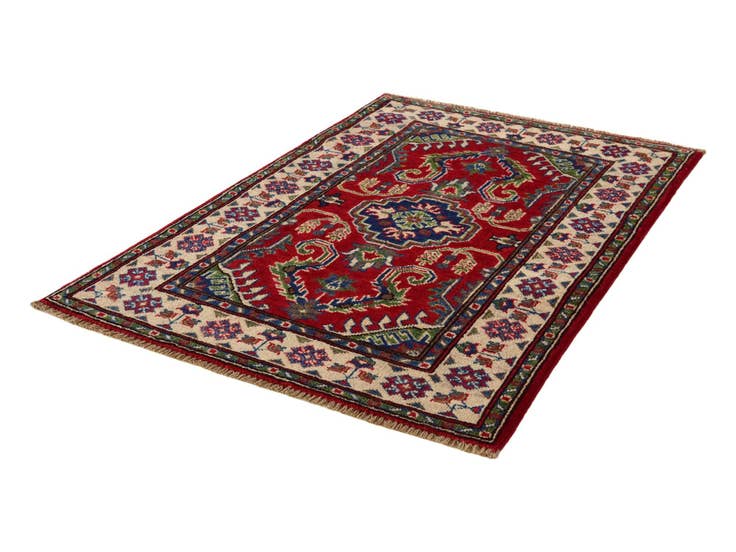 Detail image of 2' 7 x 3' 10 Hand Knotted Kazak Rug