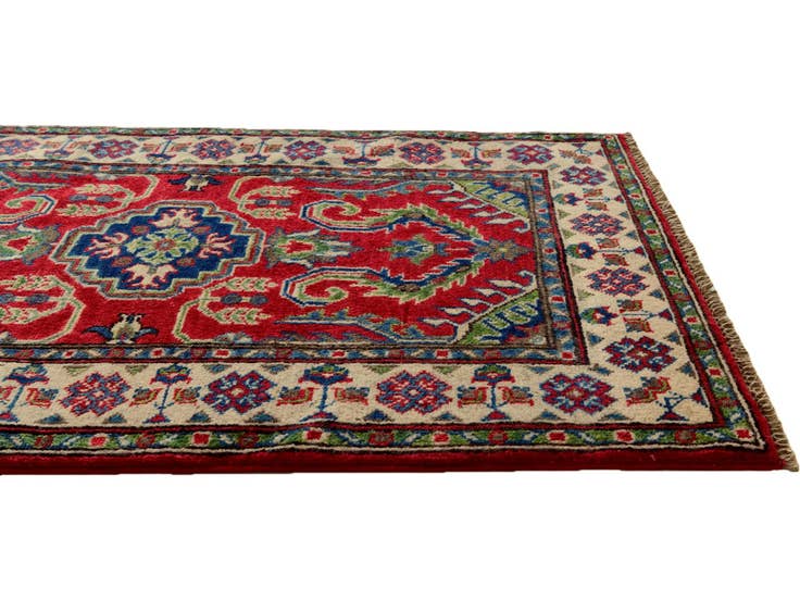 Detail image of 2' 7 x 3' 10 Hand Knotted Kazak Rug