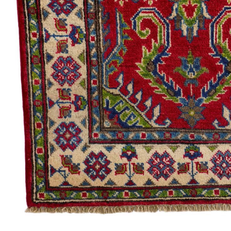 Detail image of 2' 7 x 3' 10 Hand Knotted Kazak Rug
