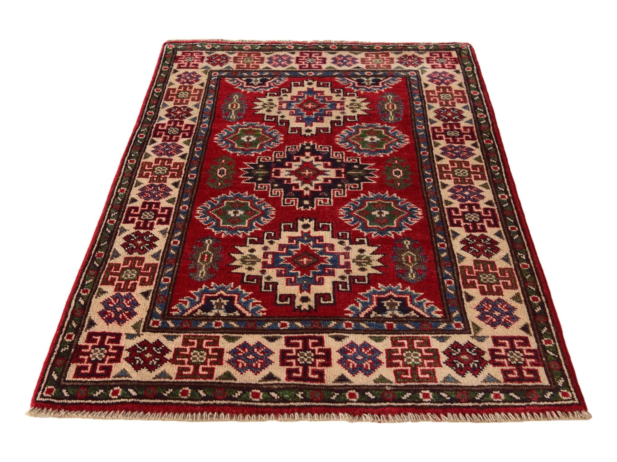2' 7 x 4' 2 Hand Knotted Kazak Rug