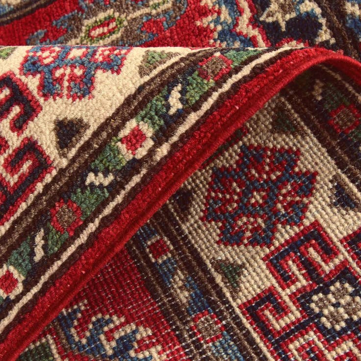 Detail image of 2' 7 x 4' 2 Hand Knotted Kazak Rug