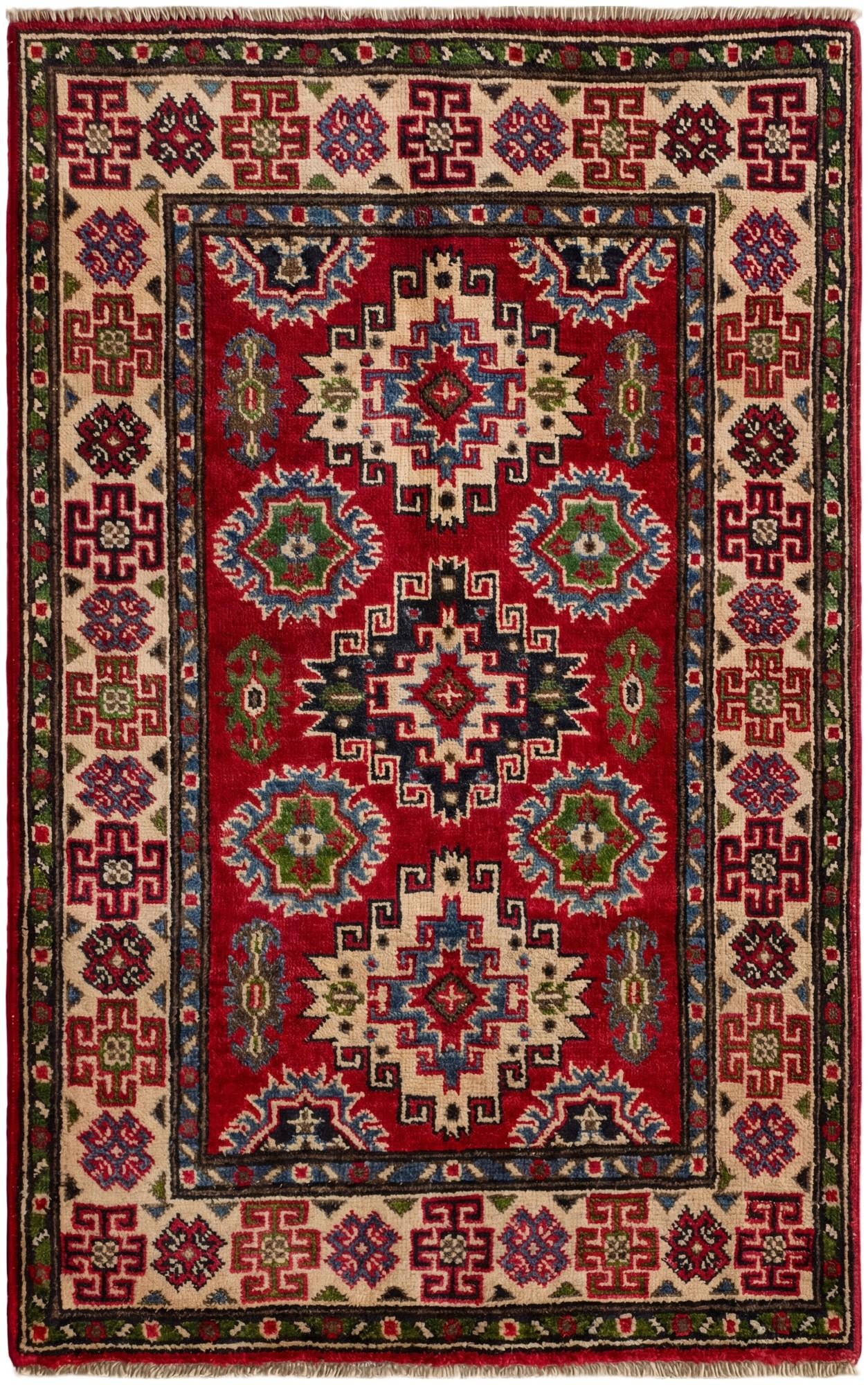 2' 7 x 4' 2 Hand Knotted Kazak Rug
