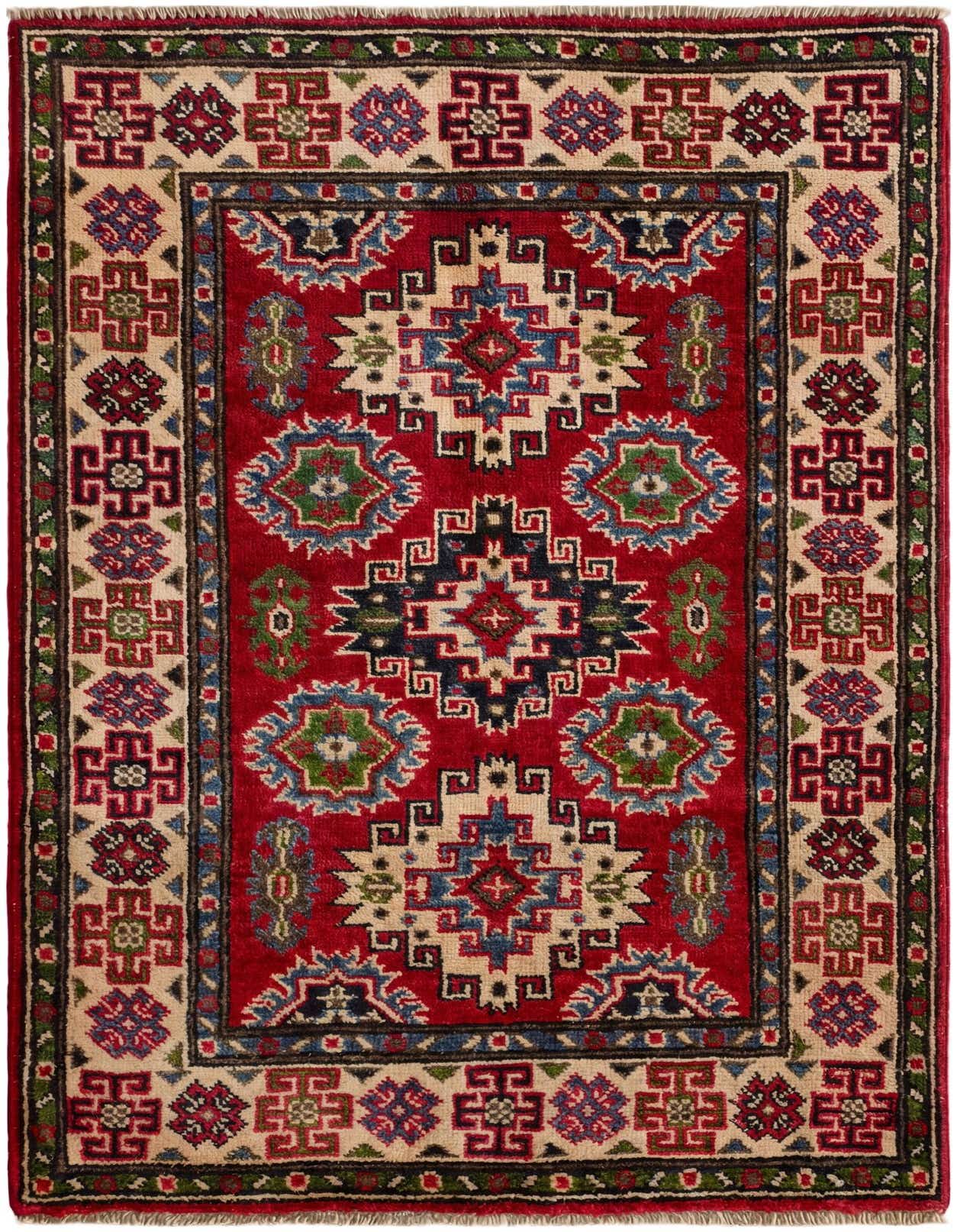 2' 7 x 4' 2 Hand Knotted Kazak Rug