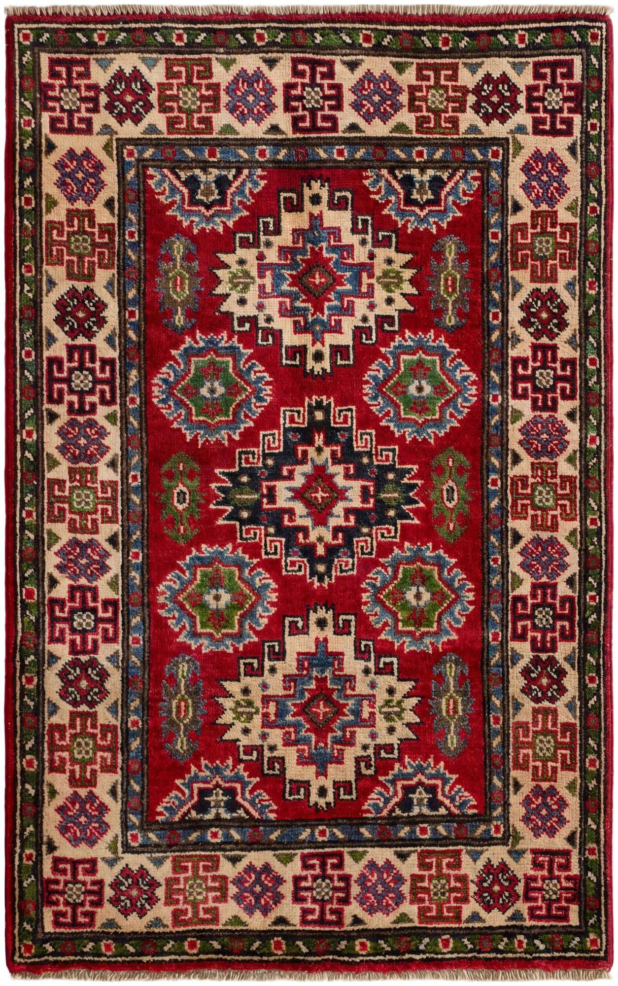 2' 7 x 4' 2 Hand Knotted Kazak Rug