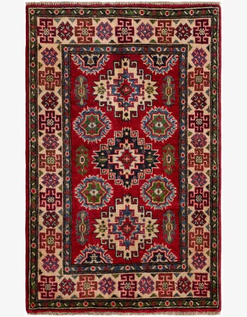 2' 7 x 4' 2 Hand Knotted Kazak Rug