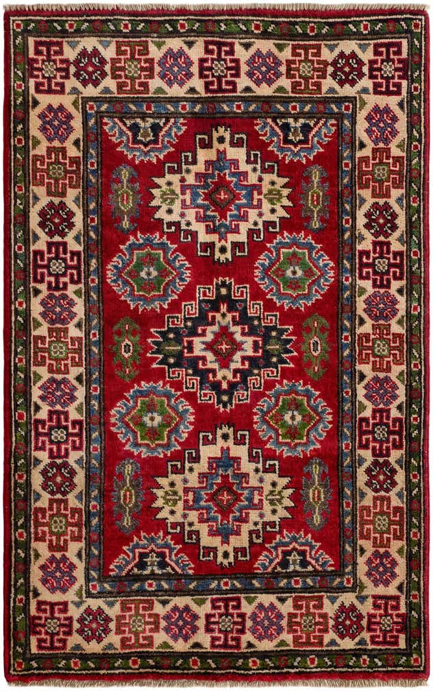 2' 7 x 4' 2 Hand Knotted Kazak Rug