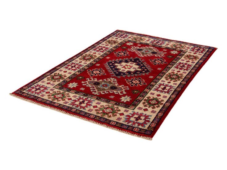 Detail image of 2' 9 x 3' 11 Hand Knotted Kazak Rug