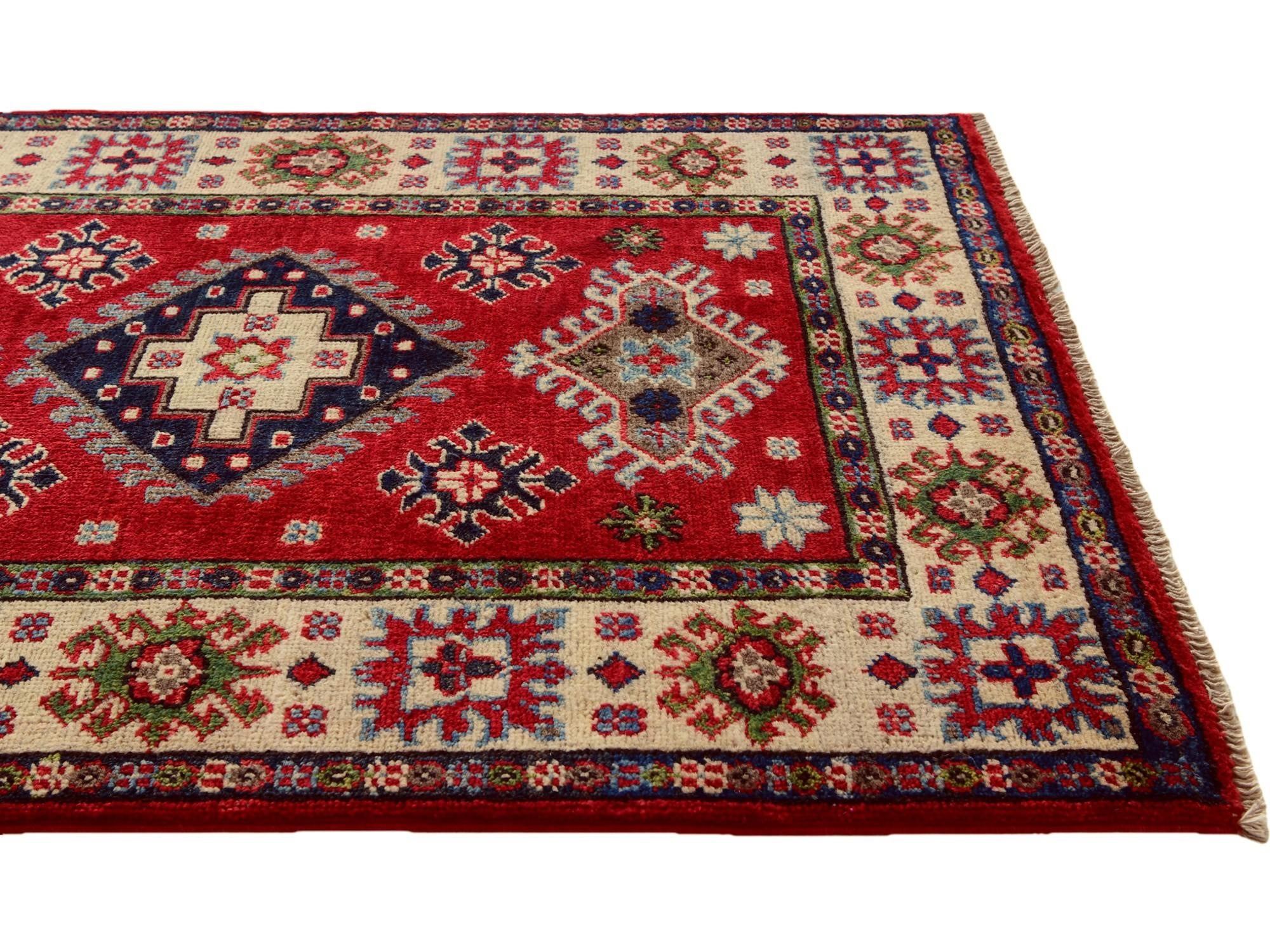 2' 9 x 3' 11 Hand Knotted Kazak Rug