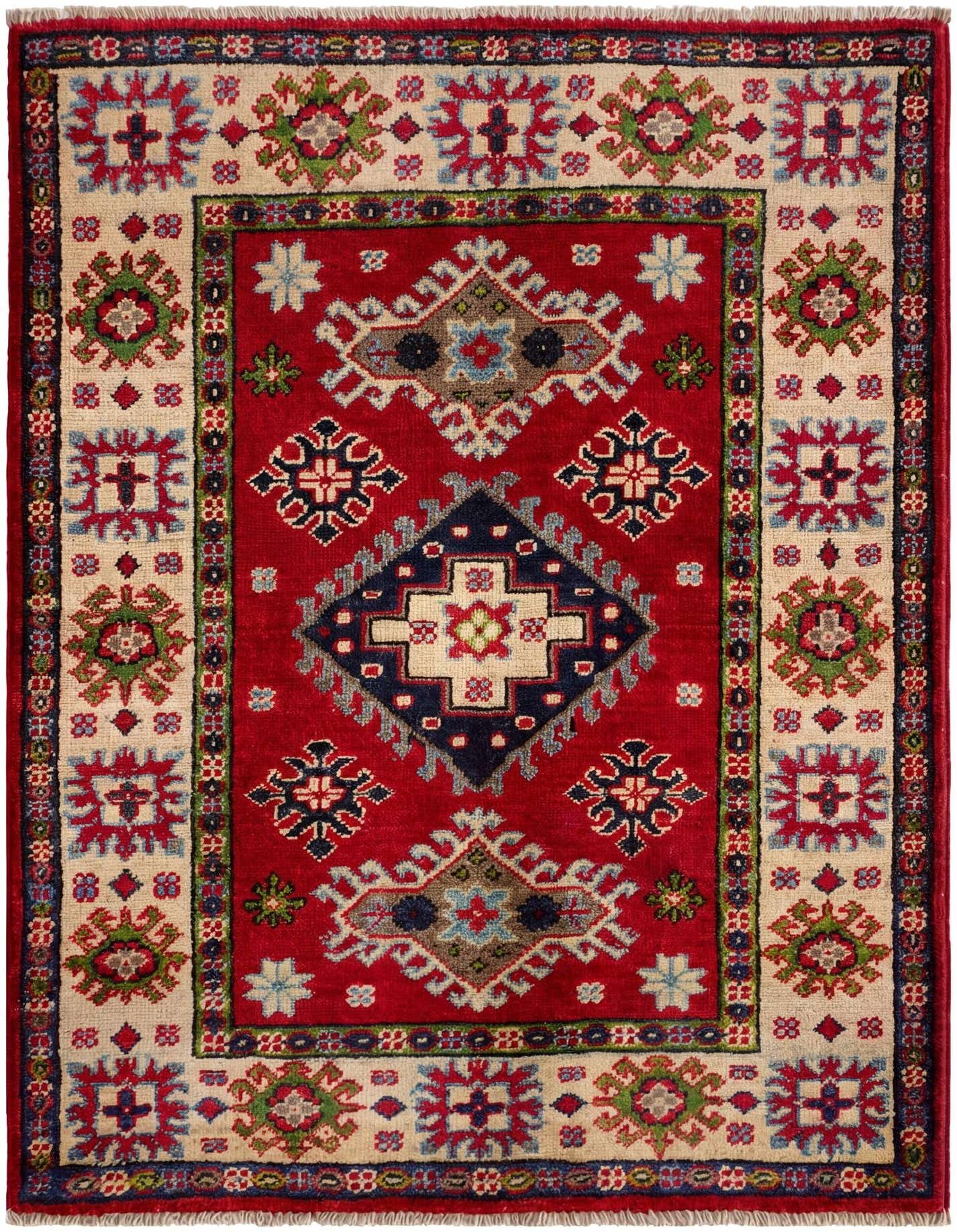 2' 9 x 3' 11 Hand Knotted Kazak Rug