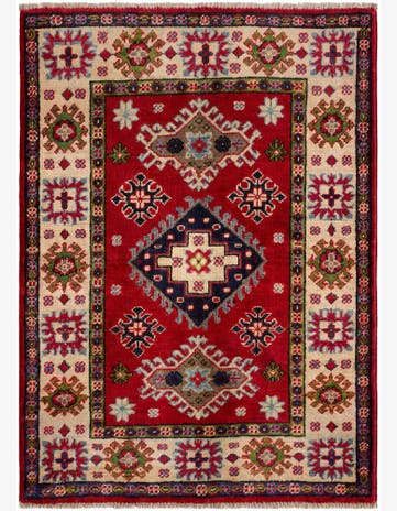 2' 9 x 3' 11 Hand Knotted Kazak Rug