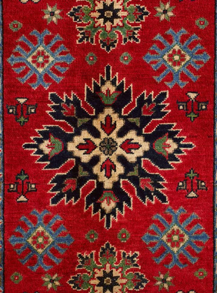 2' 7 x 4' Hand Knotted Kazak Rug