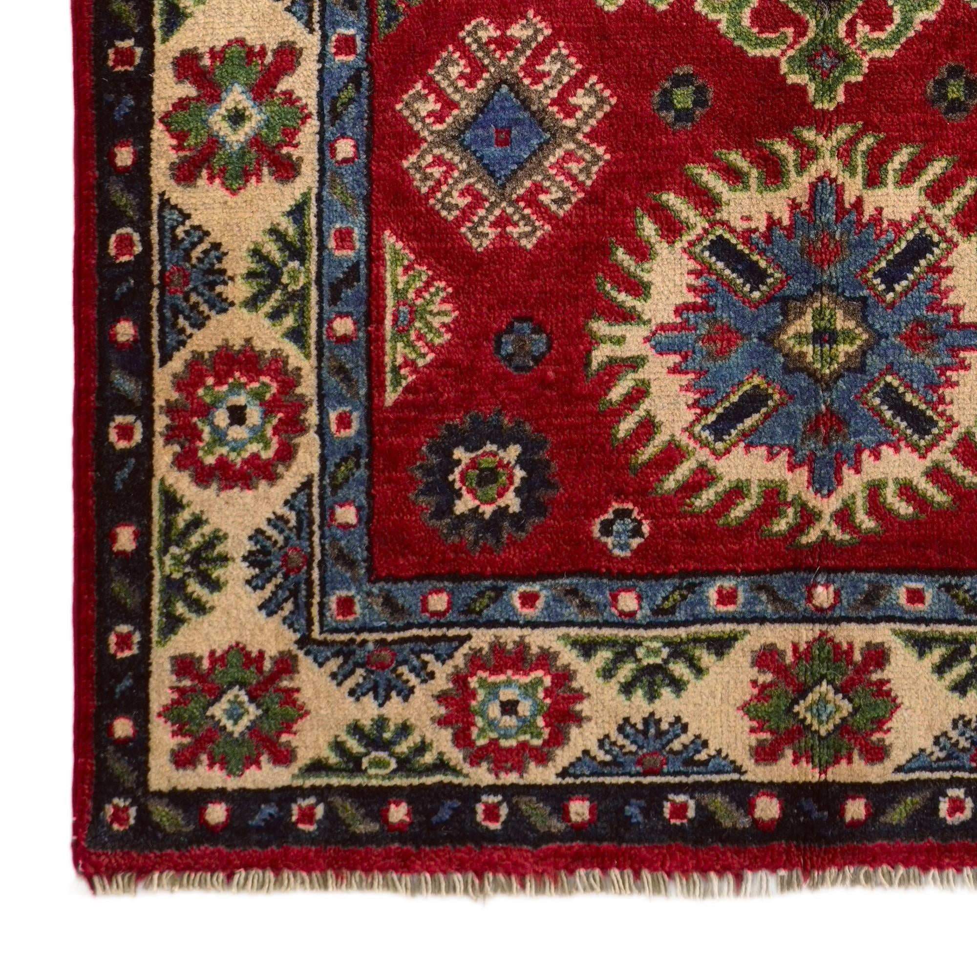2' 9 x 4' Hand Knotted Kazak Rug