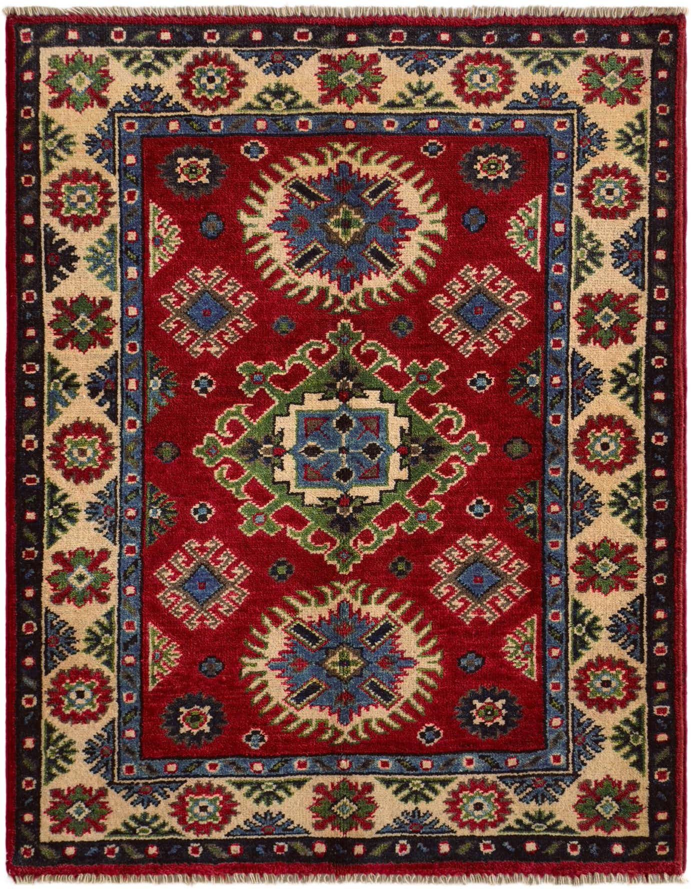 2' 9 x 4' Hand Knotted Kazak Rug