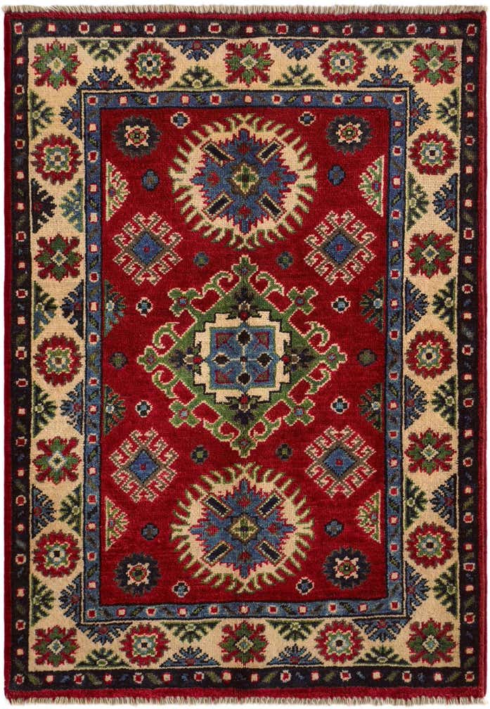 2' 9 x 4' Hand Knotted Kazak Rug
