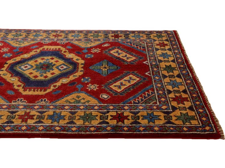 Detail image of 2' 8 x 4' 3 Hand Knotted Kazak Rug