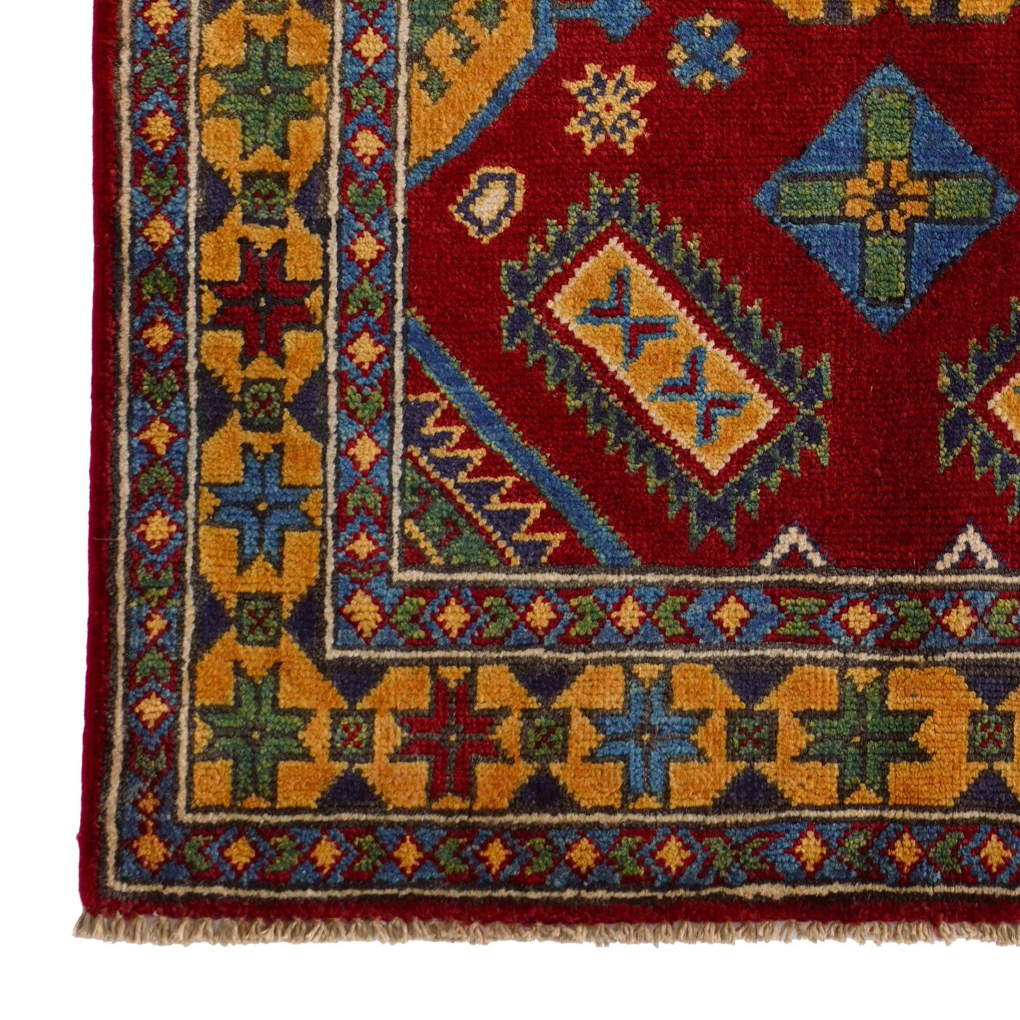 2' 8 x 4' 3 Hand Knotted Kazak Rug