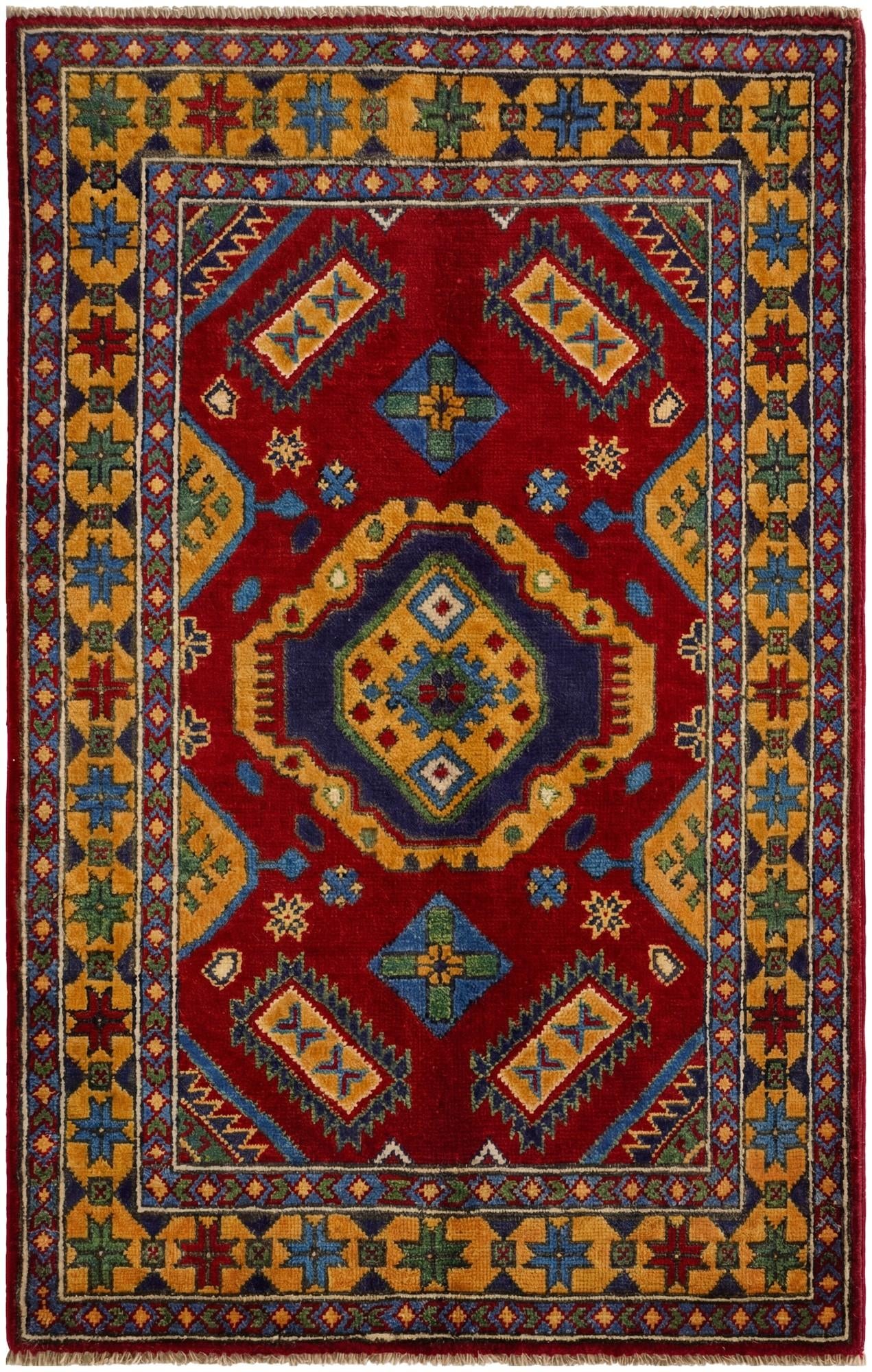 2' 8 x 4' 3 Hand Knotted Kazak Rug