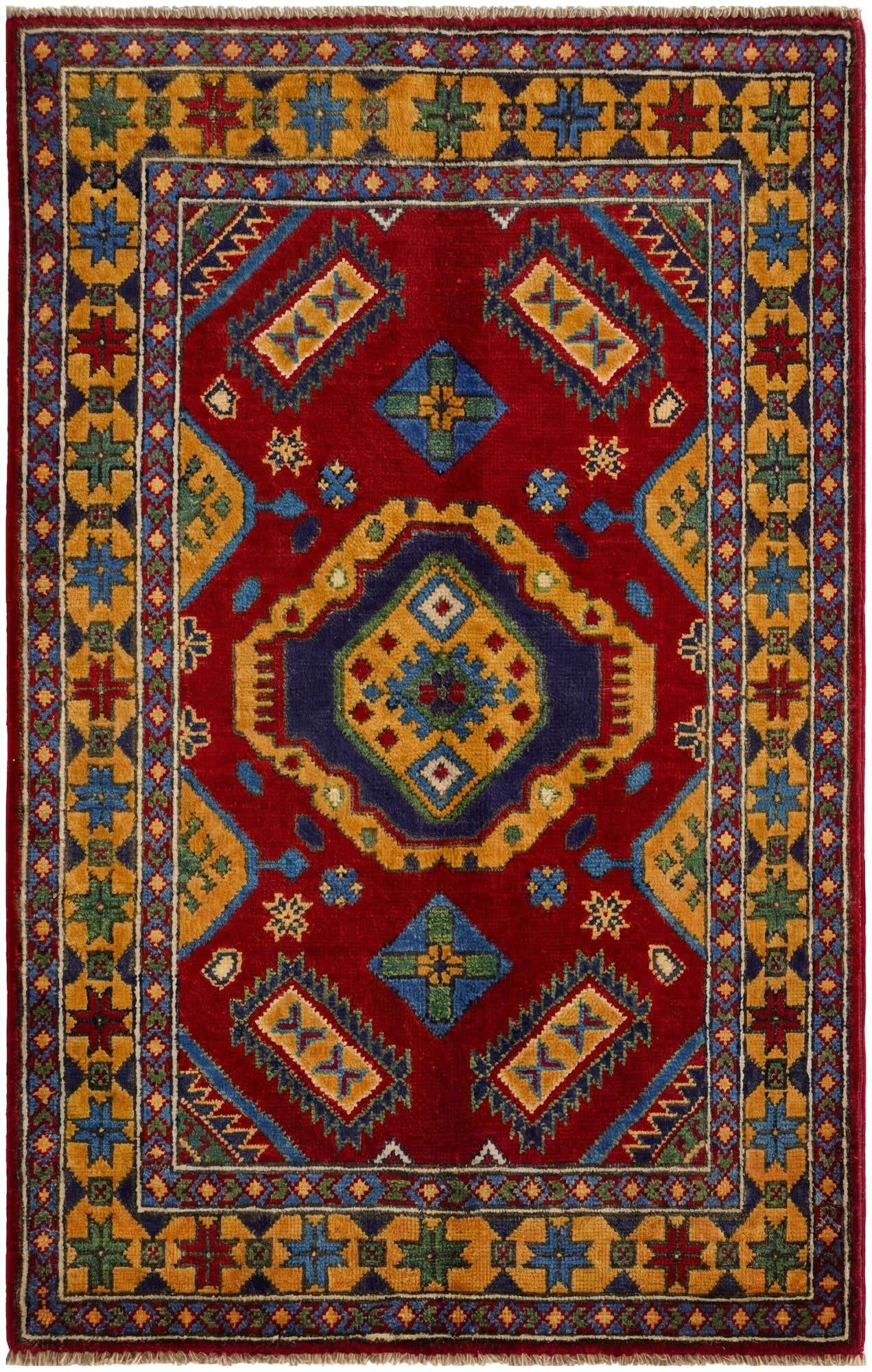 2' 8 x 4' 3 Hand Knotted Kazak Rug