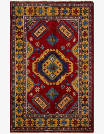 2' 8 x 4' 3 Hand Knotted Kazak Rug