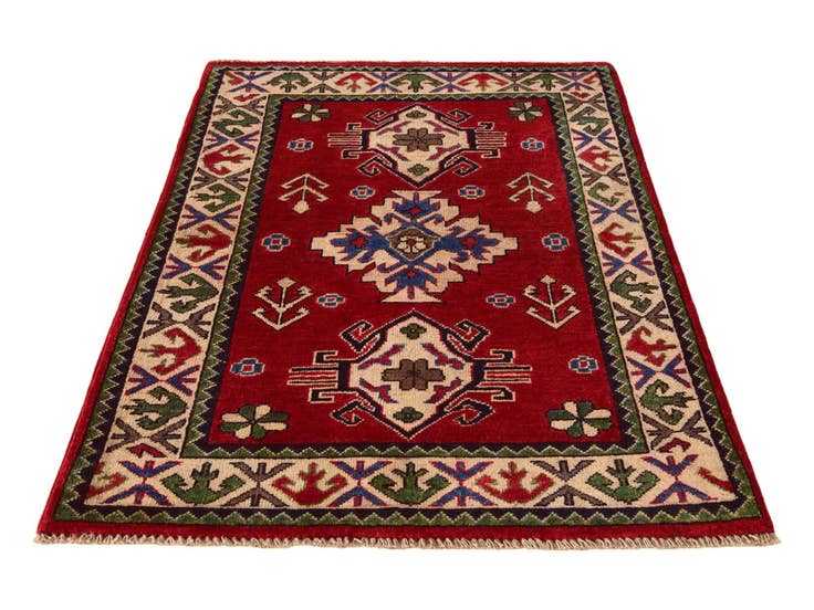 Detail image of 2' 9 x 4' 1 Hand Knotted Kazak Rug